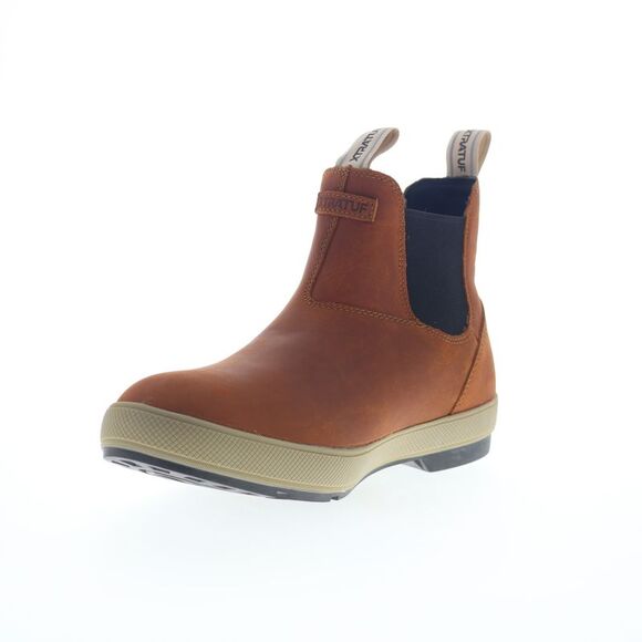 Xtratuf Mens Leather Legacy Chelsea Waterproof Brown Boots (NWT) - Picture 4 of 7